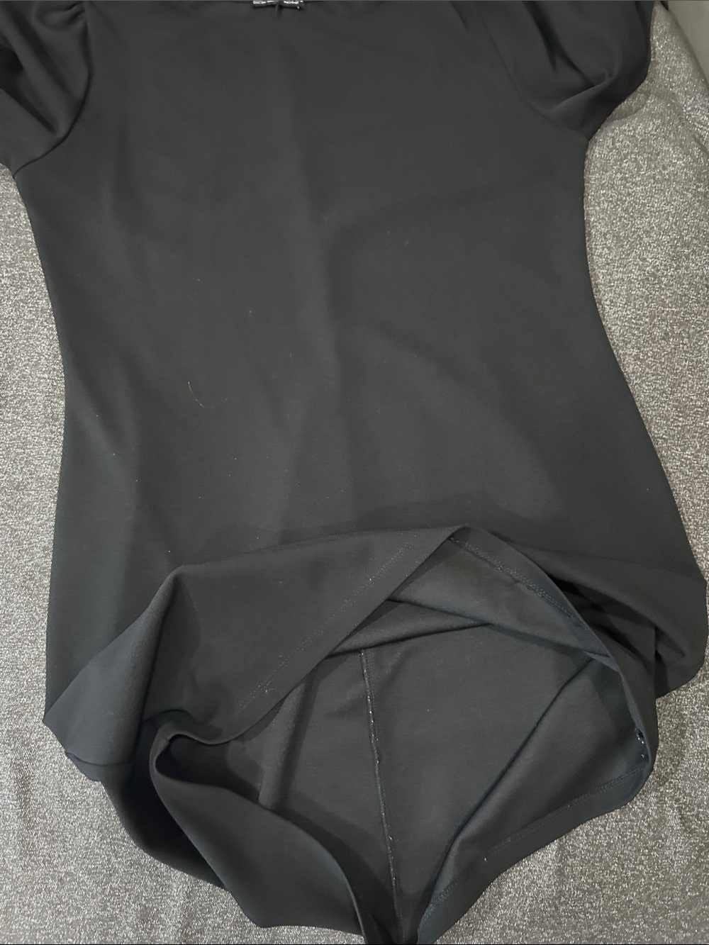 Zara Woman Black Tie-Sleeve Shift Dress sz L - Picture 4 of 6